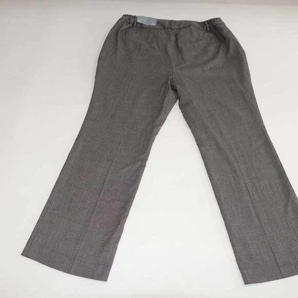 Talbots Women's Newport Trouser Leg Dress Pants Size 18W Petite NWT Brown Gray - Picture 7 of 10